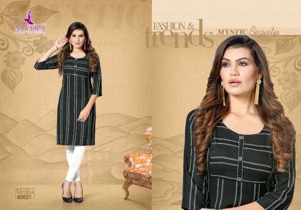 Mayra Megha Fancy Wear Rayon Designer Kurti Collection